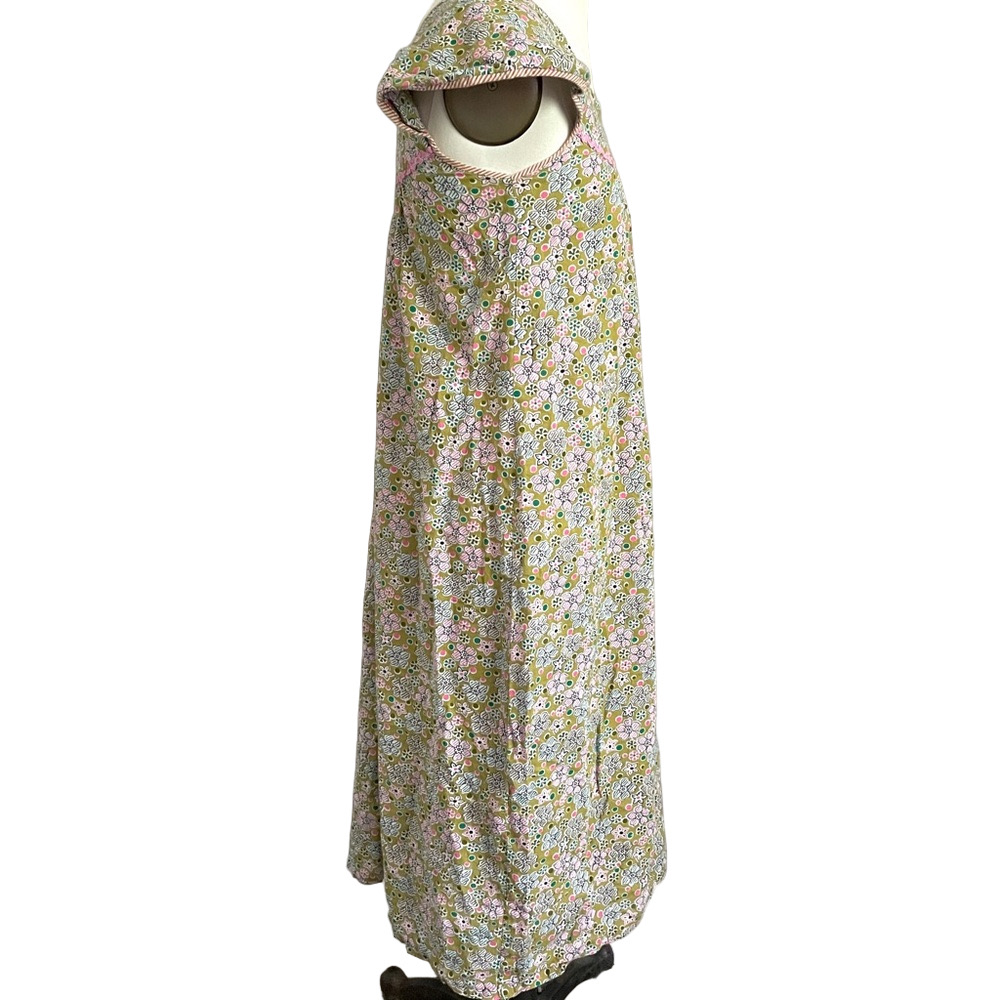 Vintage Floral Cotton Nightgown Dress w/ Cap Sleeves - Small - Picture 6 of 10